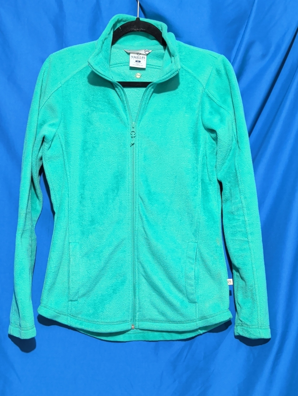 Magellan Outdoors Small Women's Teal Full-Zip Fleece Jacket